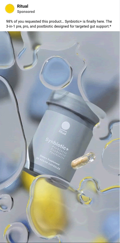 98% 的人曾要求這項產品……Synbiotic+ 終於上市了。這是一款 3 合 1 的配方,結合益生菌,專為精準的腸道支持而設計。