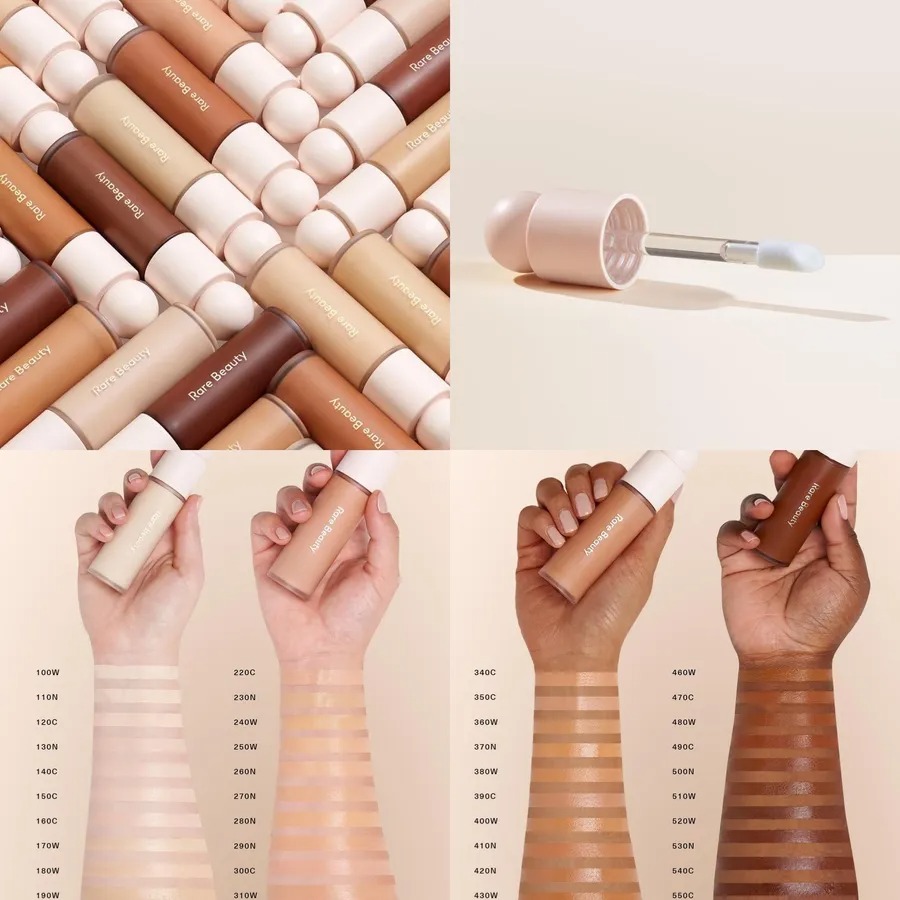 Rare Beauty 的粉底與遮瑕系列提供超過 48 種色號