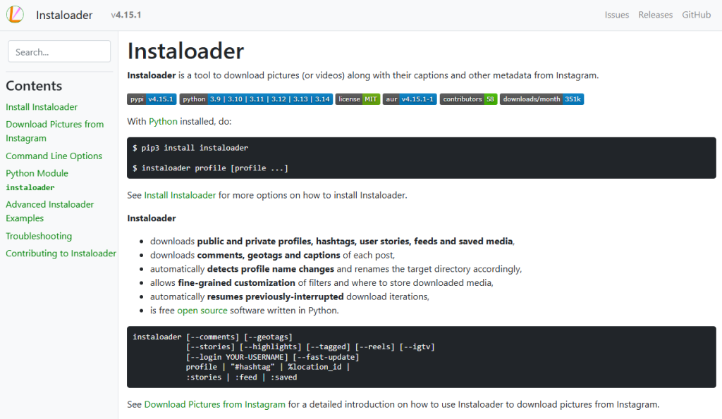 Instaloader