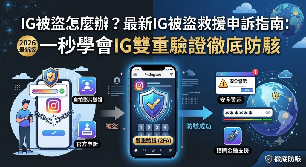 IG被盜怎麼辦？最新IG被盜救援申訴指南：一秒學會IG雙重驗證徹底防駭