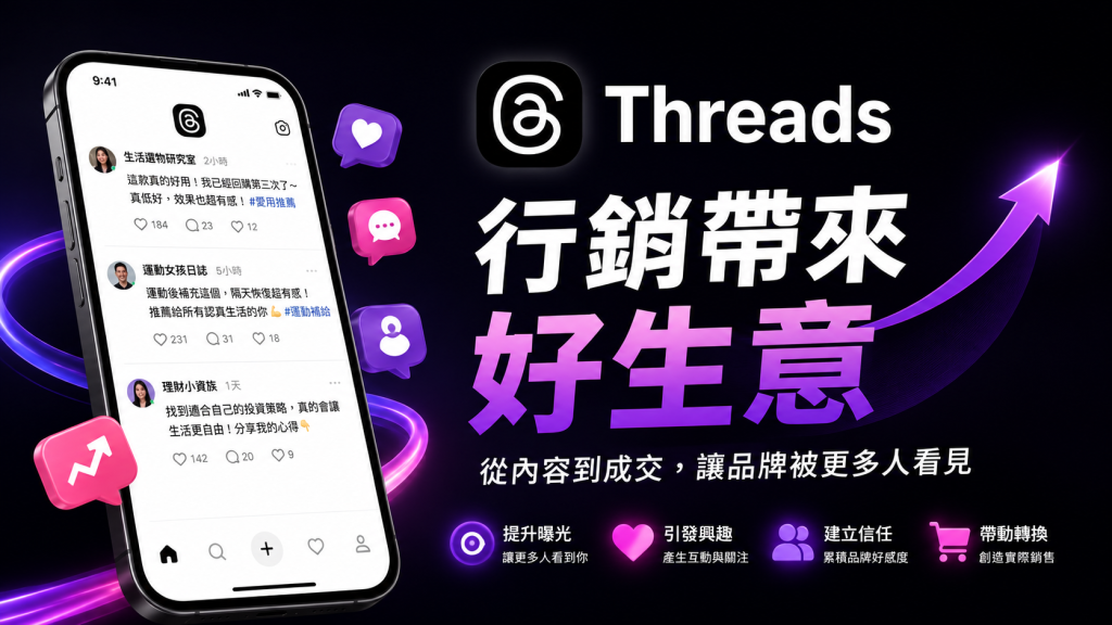 群策整合行銷顧問公司首頁 5 Threads行銷帶來好生意 群策行銷
